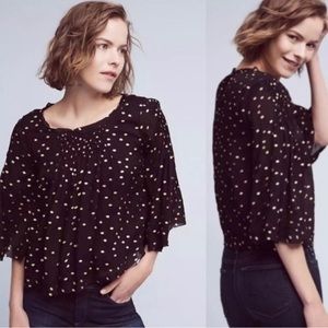 Anthropologie Floreat Everafter Dot Blouse - Size XL